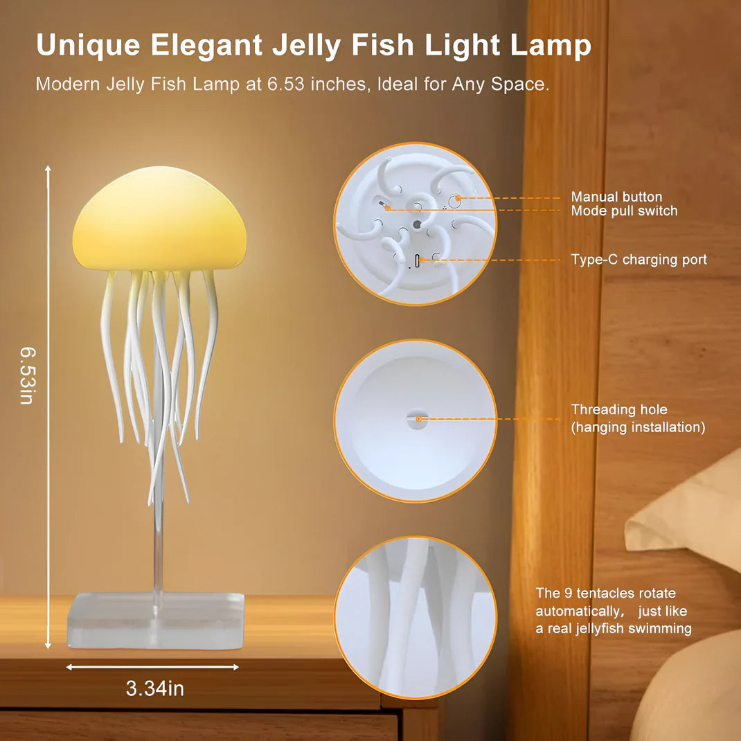 LED Jellyfish Night Light Portable
