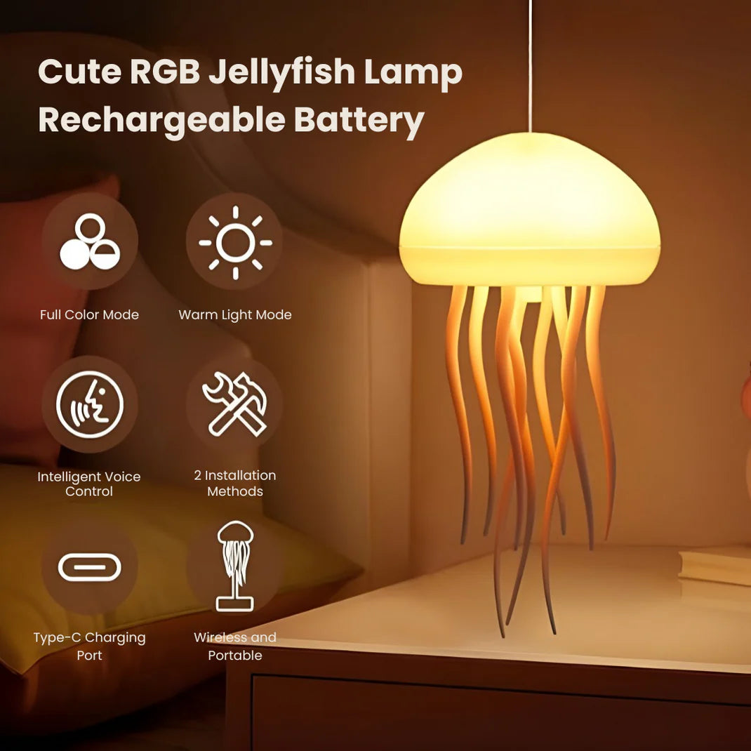 LED Jellyfish Night Light Portable